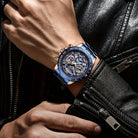 Virelle-Horloges-Virelle | Heren Horloge – RVS Band, Opengewerkt Uurwerk, Chronograaf Functie
