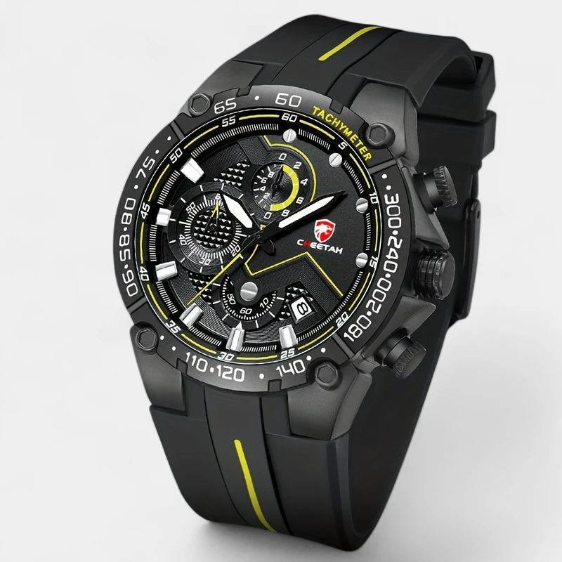 Virelle-Horloges-Virelle | Heren Sporthorloge – Siliconen Band, Groot Uurwerk, Chronograaf Functie