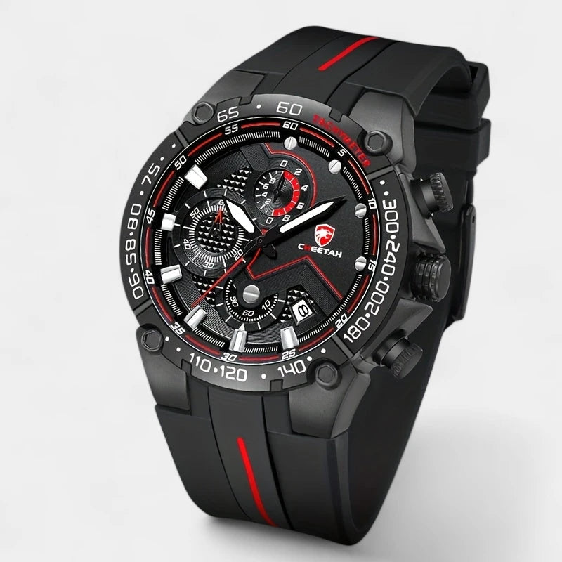 Virelle-Horloges-Virelle | Heren Sporthorloge – Siliconen Band, Groot Uurwerk, Chronograaf Functie