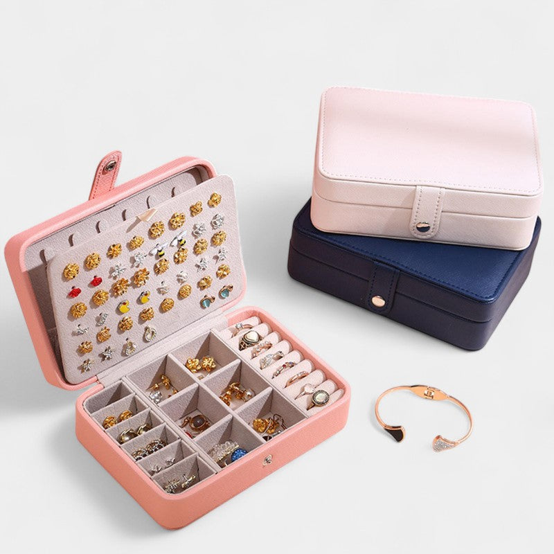  Virelle-Jewelry Box-Virelle Sieradenbox - Luxe leren sieradenkistje met scharnierdeksel