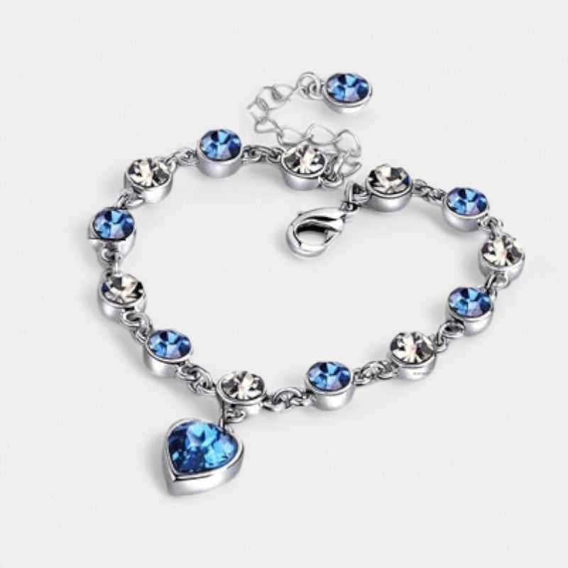 Virelle-Jewelry Bracelet Heart-Virelle Armband - Heart of the Ocean crystal bracelet met luxe uitstraling
