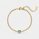 Virelle-Jewelry Bracelet Heart-Virelle Hart Birthstone Bracelet - Betekenisvolle armband met hartvormige stenen