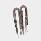 Virelle-Jewelry Earring-Virelle Oorbellen - Zircon tassel oorbellen met hartvorm