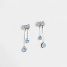 Virelle-Jewelry Earring-Virelle Oorbellen - Zircon tassel oorbellen met hartvorm