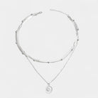 Virelle-Jewelry Necklace-Virelle Ketting - Gelaagde zilveren choker set voor vrouwen