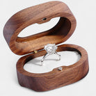  Virelle-Jewelry Ring Round-Virelle GRA-Moissanite-Ring - Stralende ring van VVS1 moissaniet