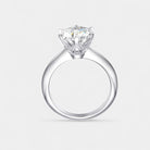  Virelle-Jewelry Ring Round-Virelle GRA-Moissanite-Ring - Stralende ring van VVS1 moissaniet