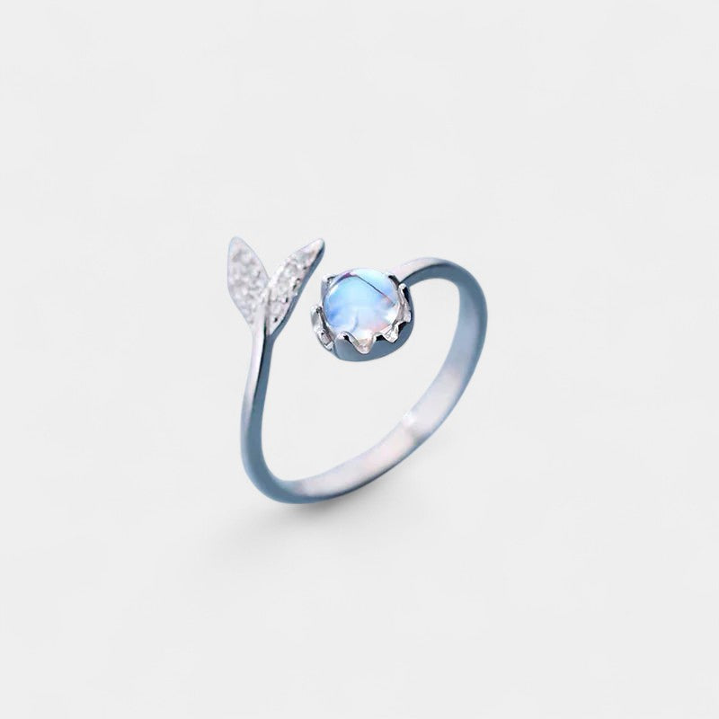 Virelle-Jewelry Ring-Virelle Ring - Mermaids staart ring met maansteen