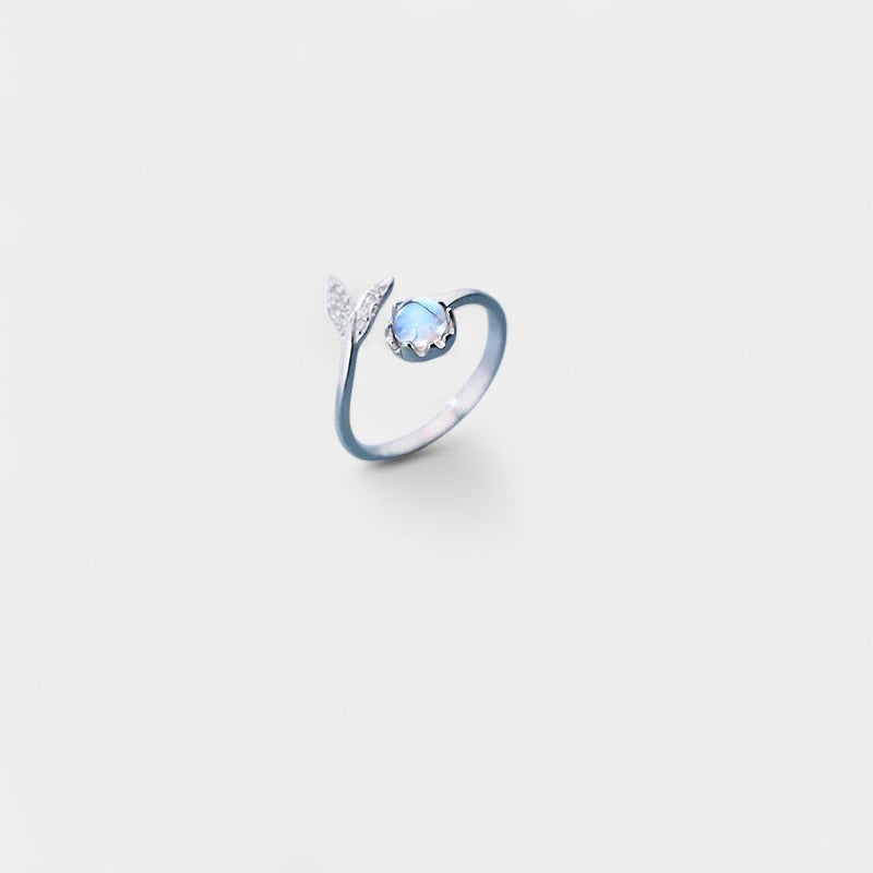 Virelle-Jewelry Ring-Virelle Ring - Mermaids staart ring met maansteen
