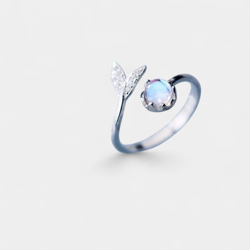 Virelle-Jewelry Ring-Virelle Ring - Mermaids staart ring met maansteen