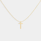 Virelle-Jewelry-Virelle | Dames Ketting – Zilverkleurige Ketting, Minimalistische Kruis Hanger