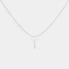 Virelle-Jewelry-Virelle | Dames Ketting – Zilverkleurige Ketting, Minimalistische Kruis Hanger