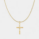 Virelle-Jewelry-Virelle | Heren Ketting – Zilverkleurige Ketting, Kruis Hanger, Gedetailleerd Design