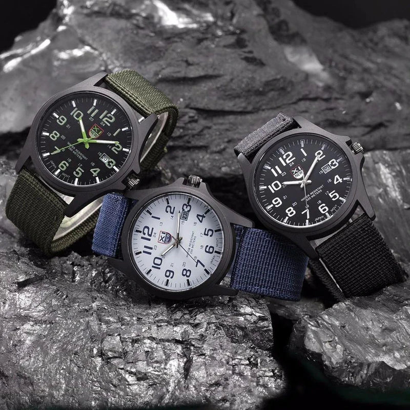 Virelle-Men Fashion-Virelle | Heren Horloge – Militair Design, Verlichte Wijzerplaat, Robuuste Kast