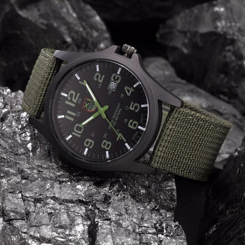 Virelle-Men Fashion-Virelle | Heren Horloge – Militair Design, Verlichte Wijzerplaat, Robuuste Kast
