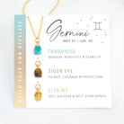 Virelle-Necklace-Virelle | Dames Halsketting – Geboortesteen Hanger, Zodiac Design