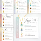 Virelle-Necklace-Virelle | Dames Halsketting – Geboortesteen Hanger, Zodiac Design