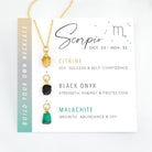Virelle-Necklace-Virelle | Dames Halsketting – Geboortesteen Hanger, Zodiac Design