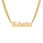 Virelle-Necklace-Virelle | Dames Halsketting – Gepersonaliseerde Naam, Fijn Scriptontwerp