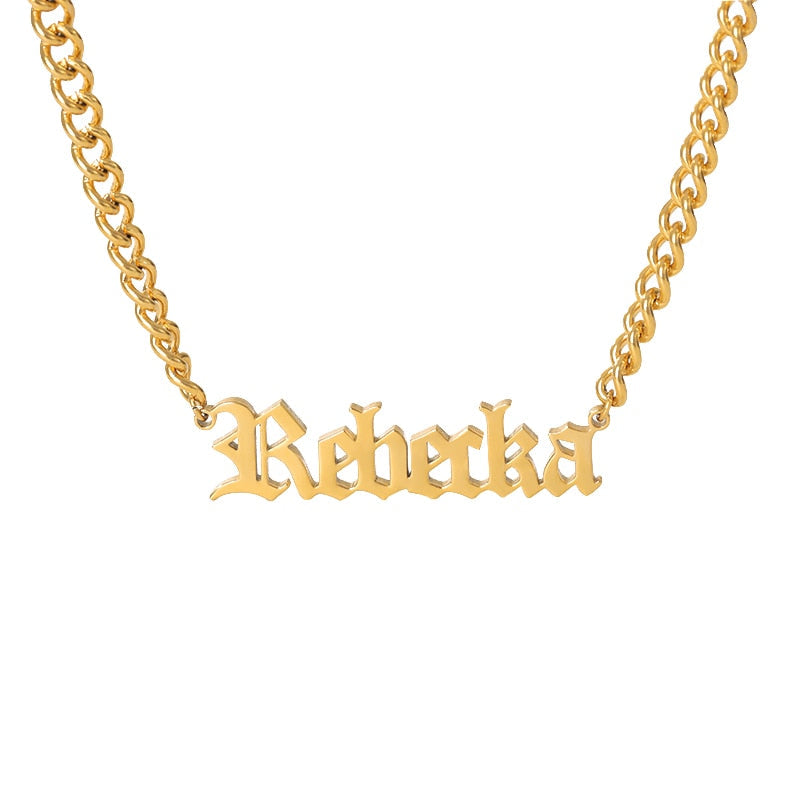 Virelle-Necklace-Virelle | Dames Halsketting – Gepersonaliseerde Naam, Fijn Scriptontwerp