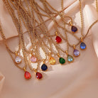 Virelle-Necklace-Virelle | Dames Ketting – Edelsteen Hanger, Geboortesteen Ontwerp, Fijne Verstelbare Ketting