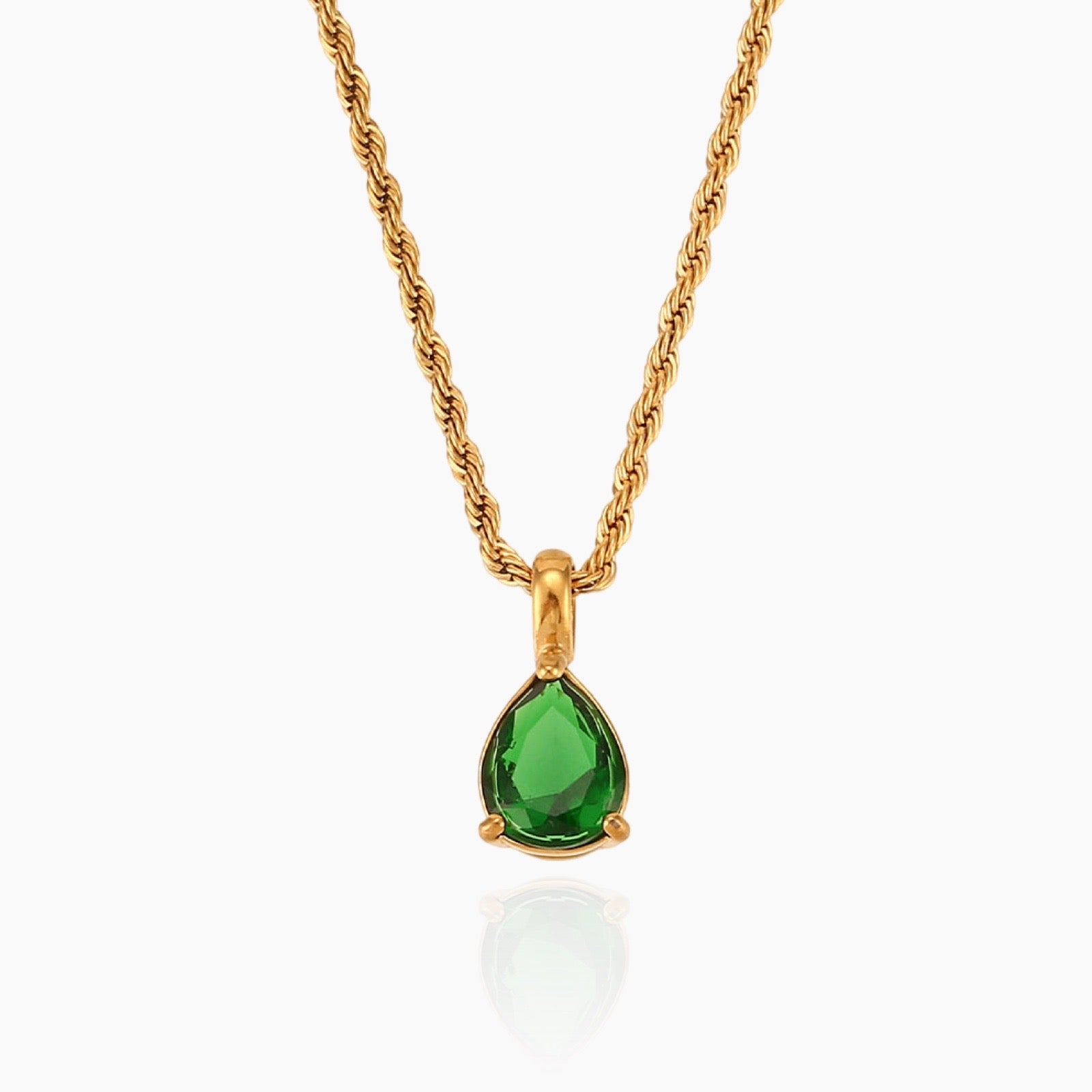 Virelle-Necklace-Virelle | Dames Ketting – Edelsteen Hanger, Geboortesteen Ontwerp, Fijne Verstelbare Ketting