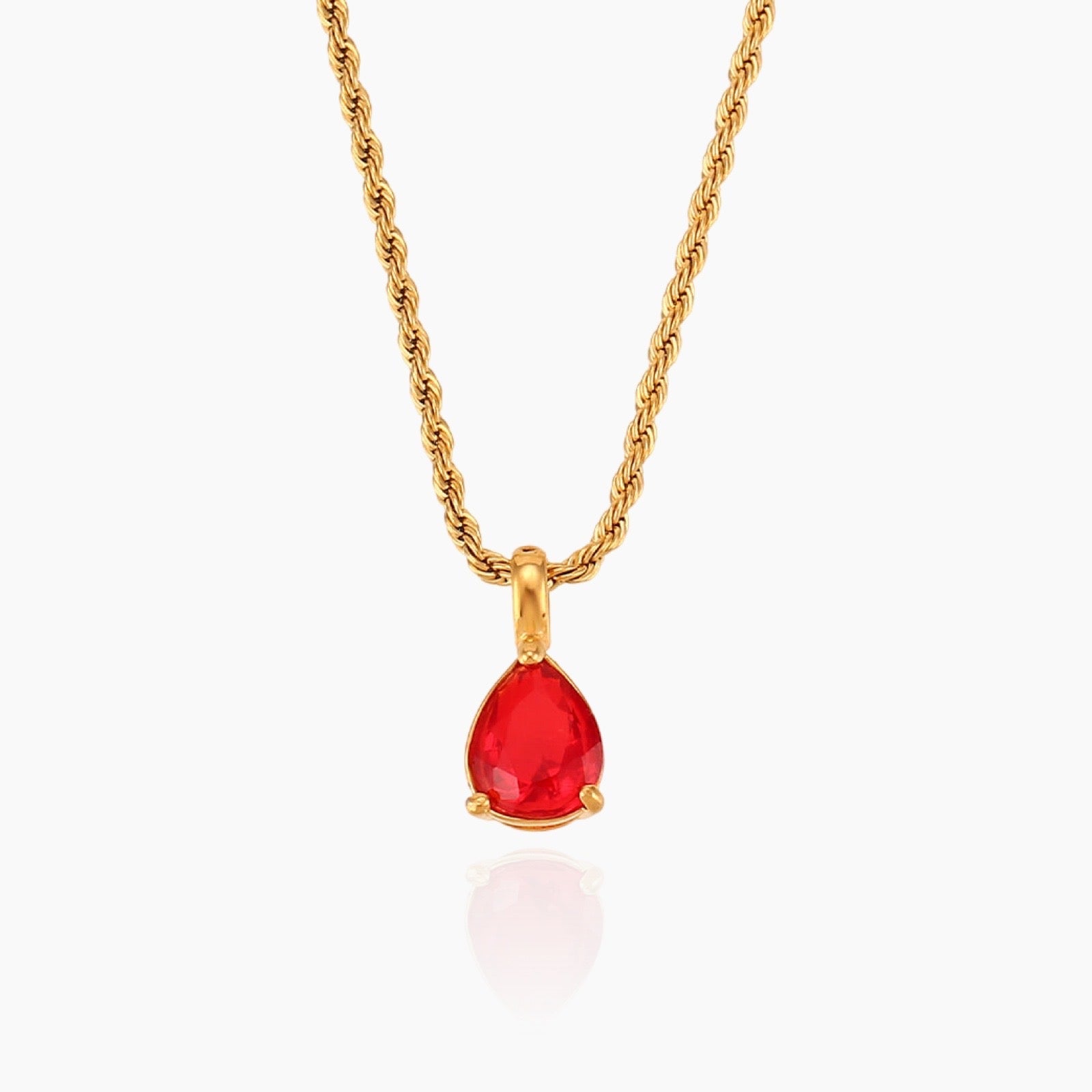 Virelle-Necklace-Virelle | Dames Ketting – Edelsteen Hanger, Geboortesteen Ontwerp, Fijne Verstelbare Ketting
