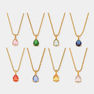 Virelle-Necklace-Virelle | Dames Ketting – Edelsteen Hanger, Geboortesteen Ontwerp, Fijne Verstelbare Ketting