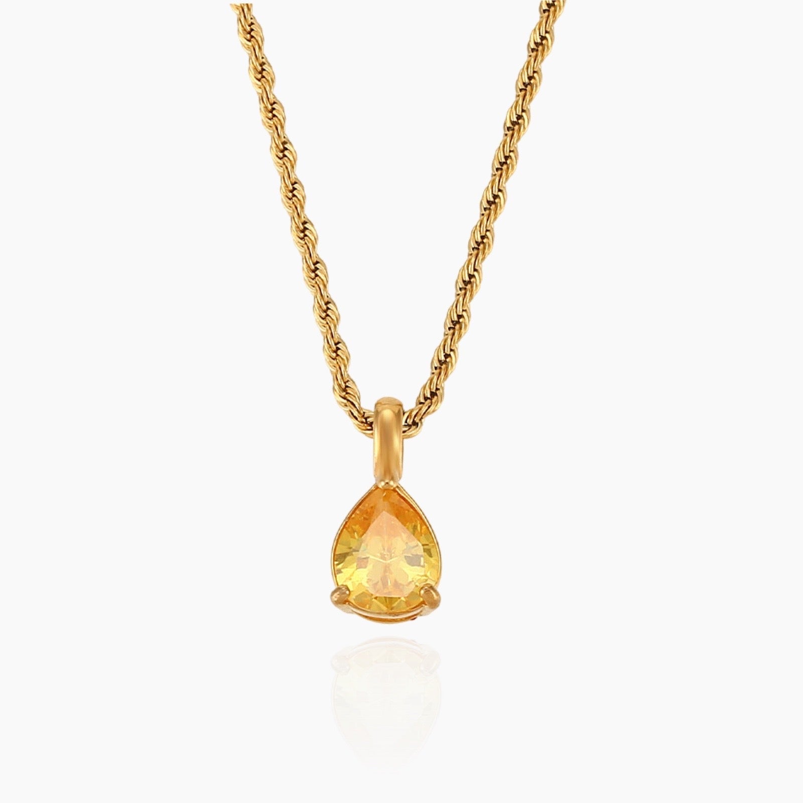 Virelle-Necklace-Virelle | Dames Ketting – Edelsteen Hanger, Geboortesteen Ontwerp, Fijne Verstelbare Ketting
