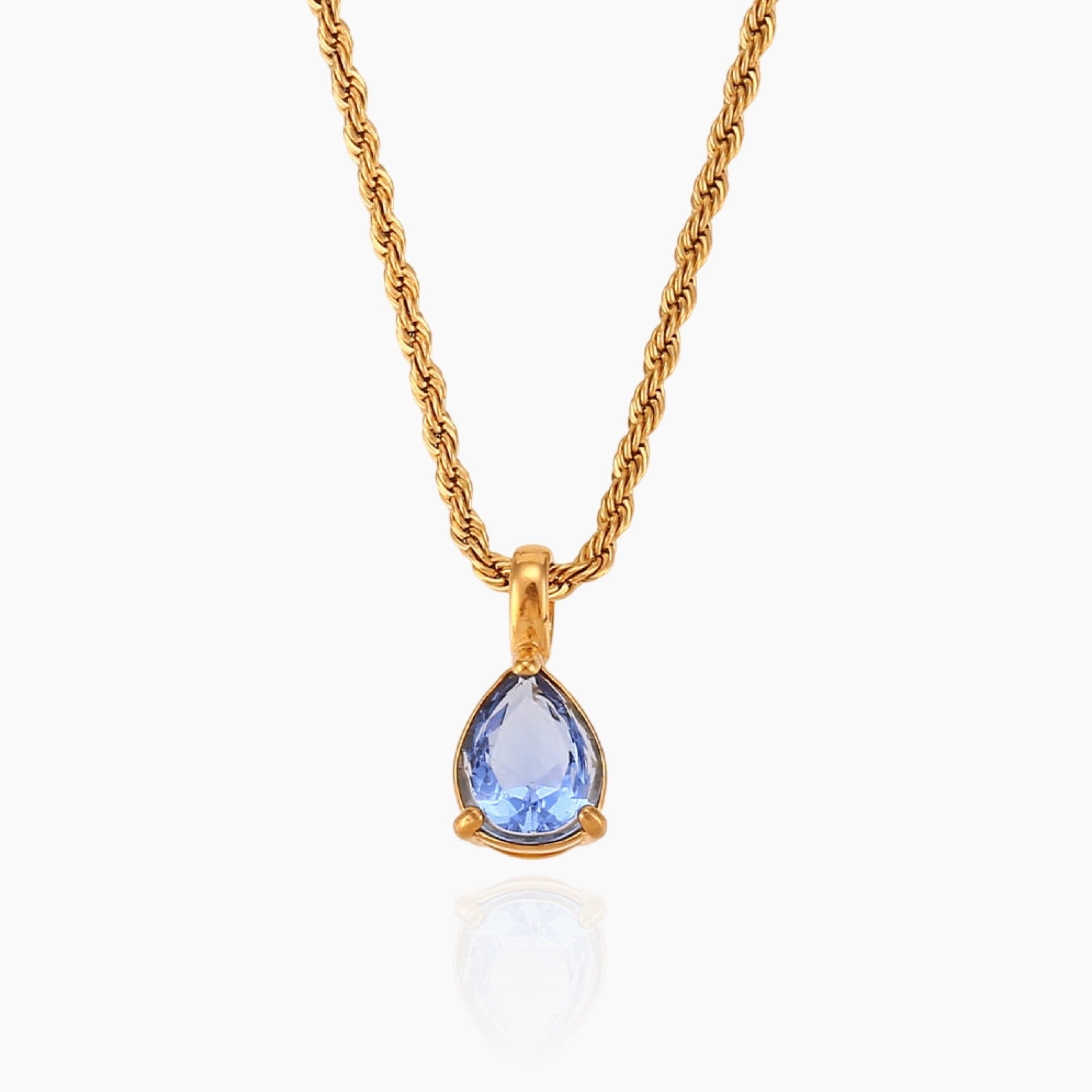 Virelle-Necklace-Virelle | Dames Ketting – Edelsteen Hanger, Geboortesteen Ontwerp, Fijne Verstelbare Ketting
