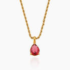 Virelle-Necklace-Virelle | Dames Ketting – Edelsteen Hanger, Geboortesteen Ontwerp, Fijne Verstelbare Ketting