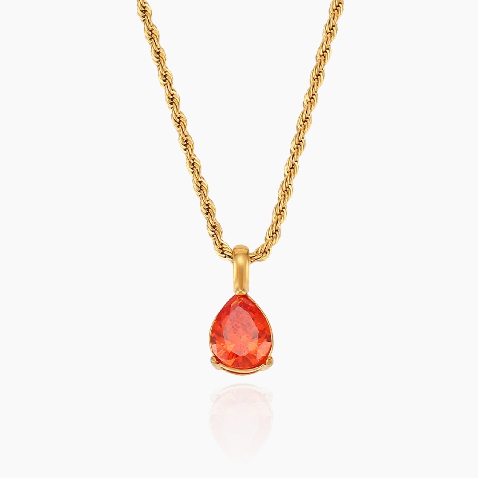 Virelle-Necklace-Virelle | Dames Ketting – Edelsteen Hanger, Geboortesteen Ontwerp, Fijne Verstelbare Ketting