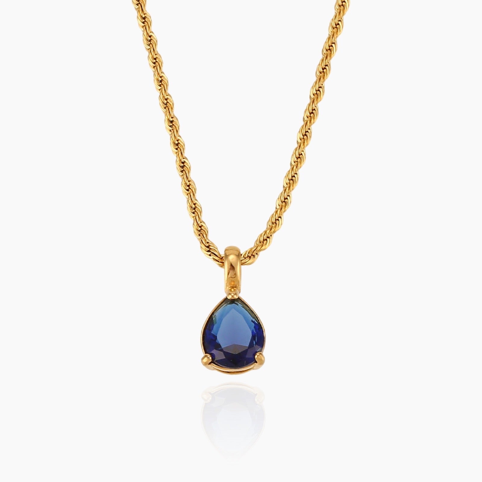 Virelle-Necklace-Virelle | Dames Ketting – Edelsteen Hanger, Geboortesteen Ontwerp, Fijne Verstelbare Ketting