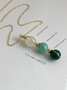 Virelle-Necklace-Virelle | Dames Ketting – Geboortesteen Siersteen, Bolvormige Hanger, Verstelbare Ketting