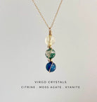 Virelle-Necklace-Virelle | Dames Ketting – Geboortesteen Siersteen, Bolvormige Hanger, Verstelbare Ketting