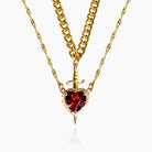Virelle-Necklace-Virelle | Dames Set – Hart- en Zwaardhangers, Fijne Kettingen