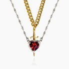 Virelle-Necklace-Virelle | Dames Set – Hart- en Zwaardhangers, Fijne Kettingen