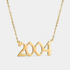 Virelle-Necklace-Virelle | Damesketting – Gepersonaliseerde Jaarhanger, Fijne Schakelketting, Verstelbare Lengte