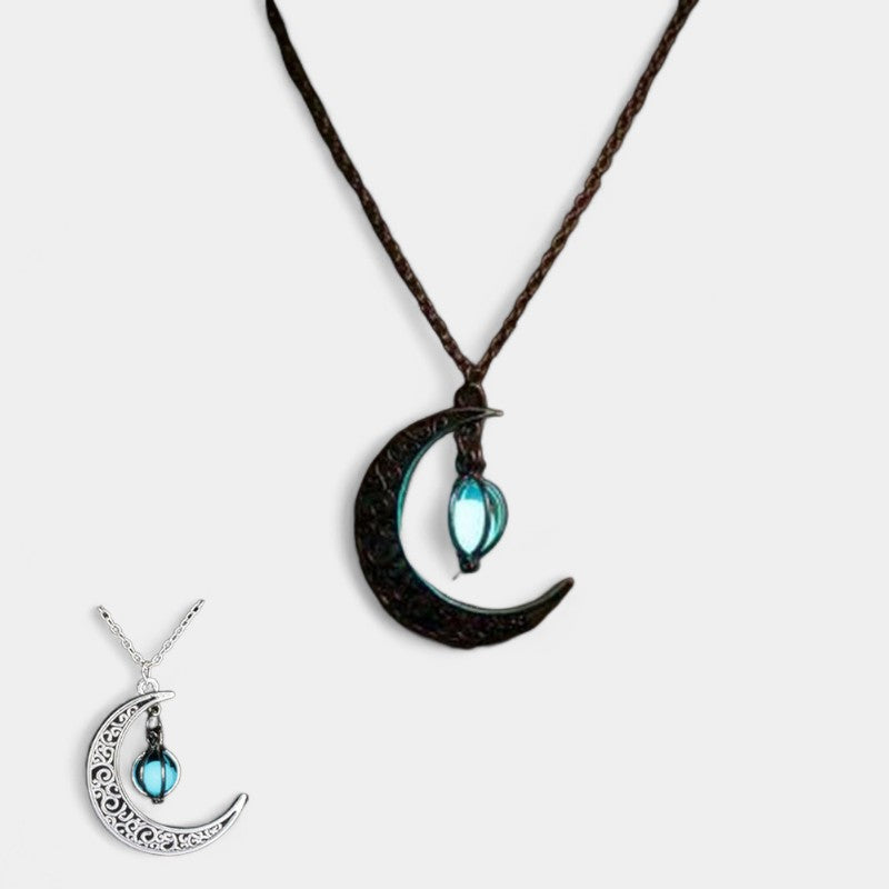 Virelle-Necklace-Virelle ketting - Moon natural glowing stone healing necklace voor vrouwen