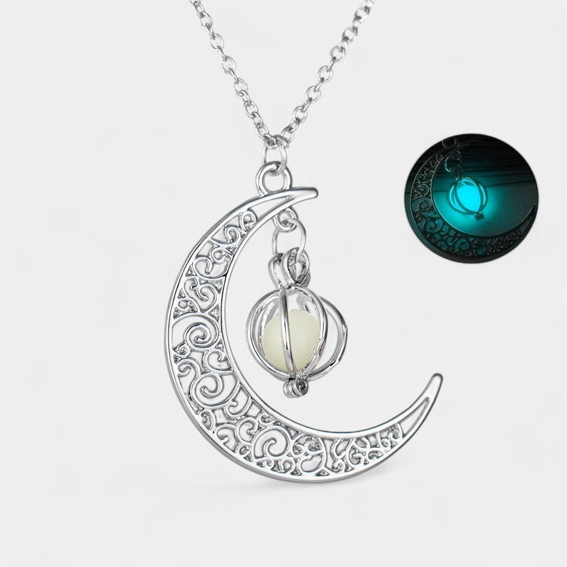 Virelle-Necklace-Virelle ketting - Moon natural glowing stone healing necklace voor vrouwen