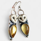 Virelle-Oorbellen-Virelle | Dames hangoorbellen – zinklegering, uilontwerp, druppelvormige steen, nikkelvrij