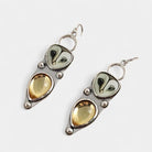 Virelle-Oorbellen-Virelle | Dames hangoorbellen – zinklegering, uilontwerp, druppelvormige steen, nikkelvrij