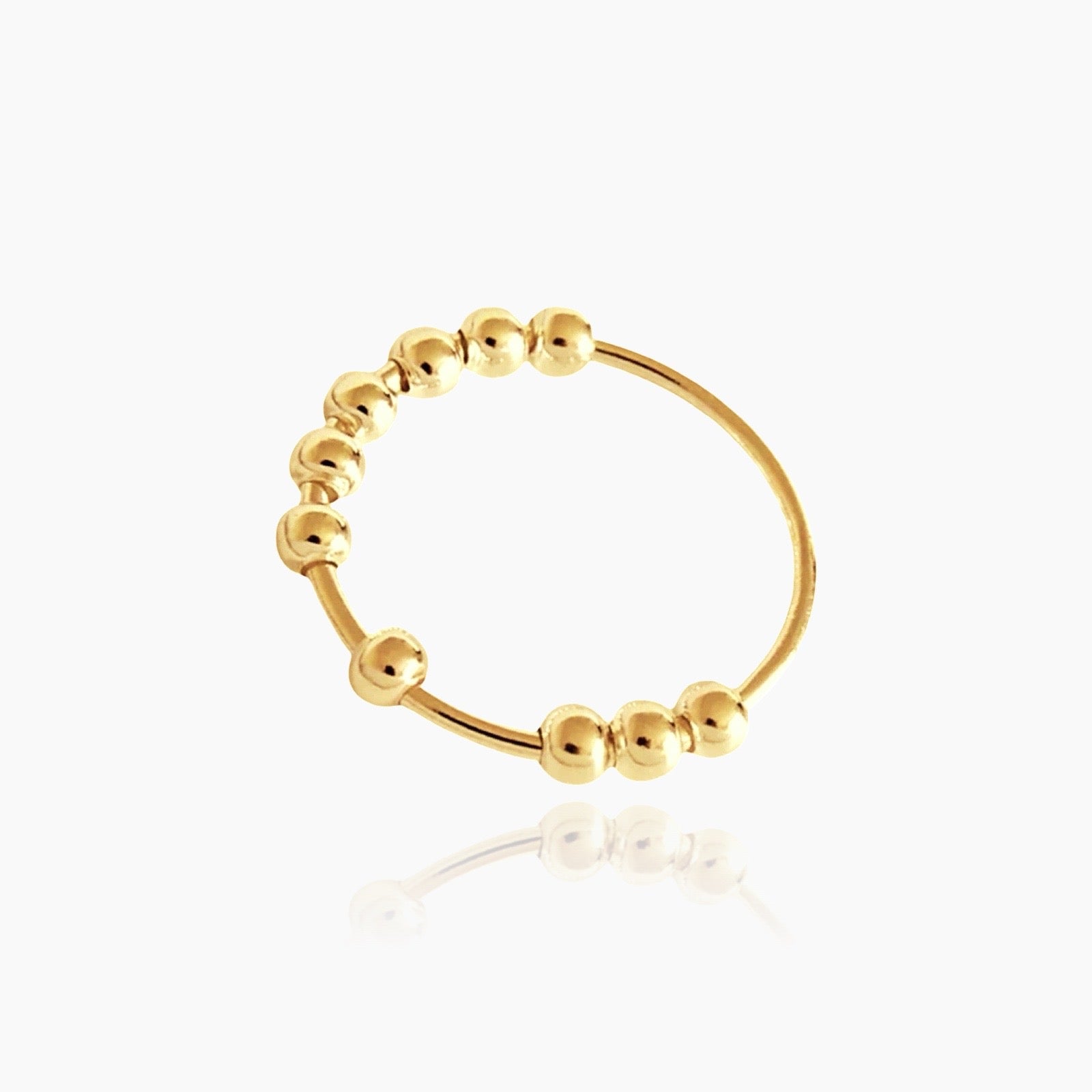 Virelle-Ring-Virelle | Verstelbare stressverlichtende ring – Fidget ring met kralen dames/heren