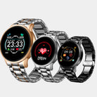 Virelle-Smartwatch Classic-Virelle | Heren Smartwatch – Ronde Digitale Display, Roestvrijstalen Band, Activiteitstracker