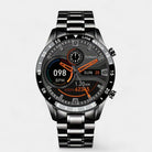 Virelle-Smartwatches-Virelle | Heren Smartwatch – Volledig Touchscreen, RVS Band, Fitness Tracker