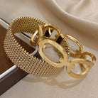Virelle-Virelle | Dames Armband – 304 roestvrij staal, Hol ringontwerp, Set van twee