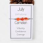 Virelle-Virelle | Dames Armband – Geboortesteen Kralenkoord, 12 Maanden Met Wenskaart