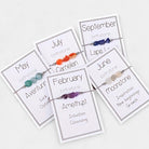 Virelle-Virelle | Dames Armband – Geboortesteen Kralenkoord, 12 Maanden Met Wenskaart