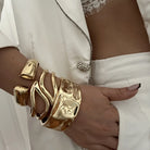 Virelle-Virelle | Dames Armband – Metaal, Exaggerated ontwerp, Set van drie