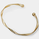 Virelle-Virelle | Dames Armband – Minimalistisch, Gedraaide Verstelbare Cuff
